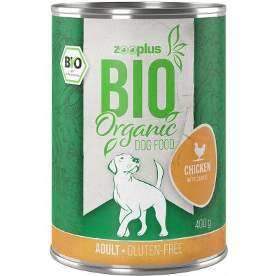 zooplus Senzace Bio mokré 1 x bio kuřecí s bio karotkou 400 g