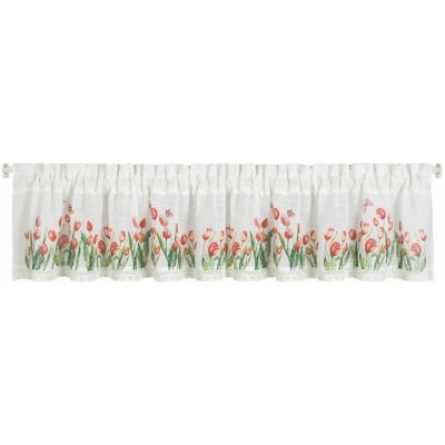 ZÁCLONA STELLA NA PÁSCE 150X30 CM BÍLÁ – Hledejceny.cz