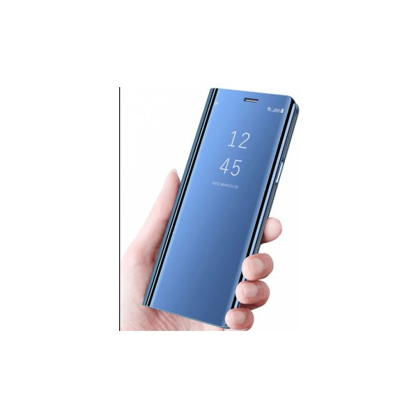 Pouzdro a kryt na mobilní telefon Pouzdro SES Zrcadlové Flip Samsung Galaxy A70 A705F - modré