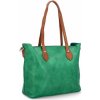 Kabelka Herisson dámská kabelka shopper bag zelená H8806