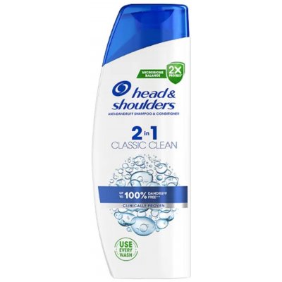 Head & Shoulders Classic Clean 2v1 šampon a balzám na vlasy proti lupům 250 ml – Hledejceny.cz