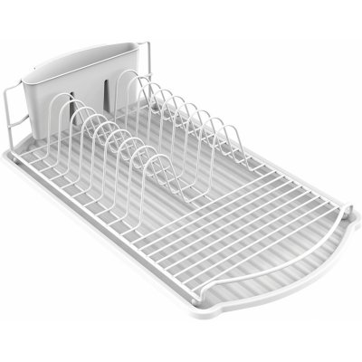 MSV odkapávač na nádobí DISH, bílý, ocel, 47,5 x 26,5 x 11 cm 110599 – Sleviste.cz