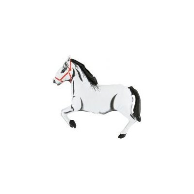 GRABO fóliový balónek MINI Dostihový kůň bílý 14 35cm nafukovací – Zboží Mobilmania