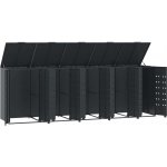 vidaXL Box na odpadky pro 5 tun antracitový 345x79x117 cm ocelový – HobbyKompas.cz