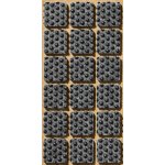 FOLMAG Samolepicí filc-čtvercový, 25x25mm (18ks/arch)-šedý AP/KS7253 – Sleviste.cz