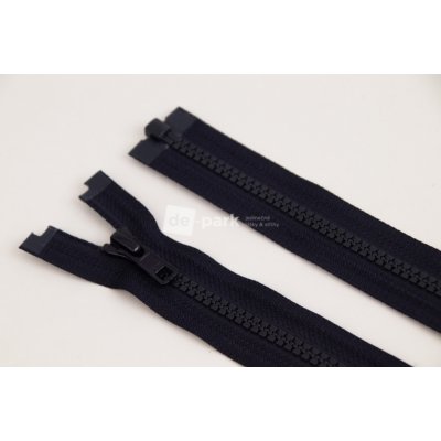 de-park Zip YKK - 60cm - dělitelný - černomodrá - 549 – Zboží Dáma