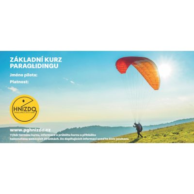 Paragliding základní kurz Ostatní Dárkové balení – Zboží Mobilmania