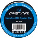 Vandy Vape Superfine MTL Clapton Ni80 30GA +38GA 3metry