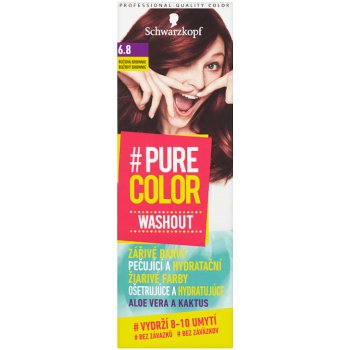 Schwarzkopf Pure Color Washout barva na vlasy Růžová Brownie 6.8 od 127 Kč  - Heureka.cz