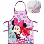 Euroswan zástěra s kuchařskou čepicí Minnie Mouse s bonboniérou Disney 2 dílná souprava – Zboží Dáma
