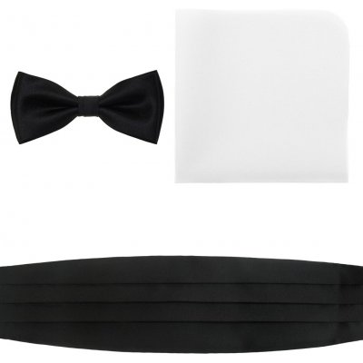 Avantgard s kapesníčkem Silvestr 575-2323 černá bílý kapesníček – Sleviste.cz