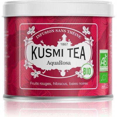 Kusmi Tea Organic Aqua Rosa sypaný čaj v plechovce 100 g – Zbozi.Blesk.cz