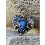 Katyba brož Autorský cínovaný Dendritický opál 00400 – Hledejceny.cz