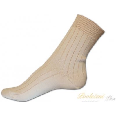 Nepon ponožky 100% bavlna žebro béžové – Zboží Mobilmania