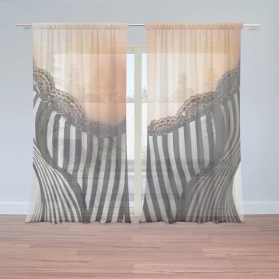 Sablio Záclony Korzet: 2ks 150x250cm – Hledejceny.cz
