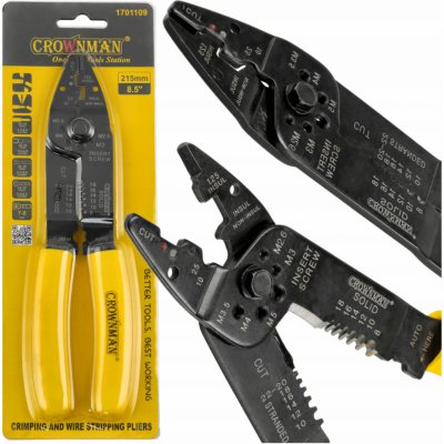CROWNMAN Odizolovací a krimpovací kleště na kabely 215mm CM-1701109 – Zboží Dáma CROWNMAN Odizolovací a krimpovací kleště na kabely 215mm CM-1701109 – Zboží Dáma