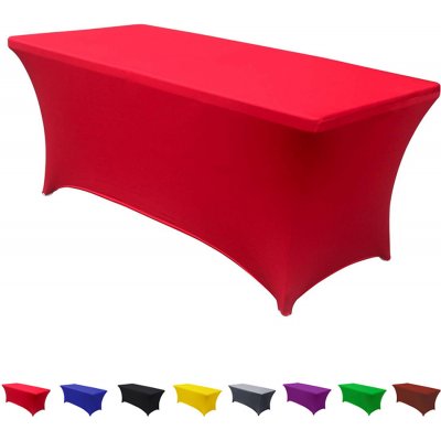 CANDeal Červený přiléhavý polyesterový ubrus 183x74x76 cm – Zboží Mobilmania