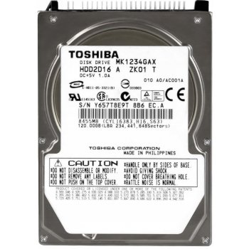Toshiba 120GB PATA IDE/ATA 2,5", MK1234GAX