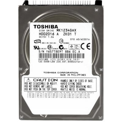 Toshiba 120GB PATA IDE/ATA 2,5", MK1234GAX – Hledejceny.cz