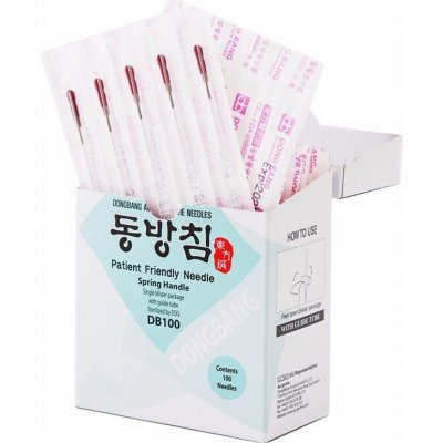 DongBang Jednorázové akupunkturní jehly 100 ks Velikost: 0,30 mm x 30 mm – Sleviste.cz