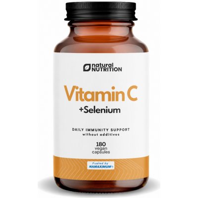 Natural Nutrition Vitamin C + Selen kapsle 180 kapslí – Hledejceny.cz