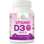Dr. Natural Vitamín D3 2500 IU 90 tablet – Hledejceny.cz