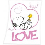 HERDING Fleece Deka Snoopy Love – Zbozi.Blesk.cz