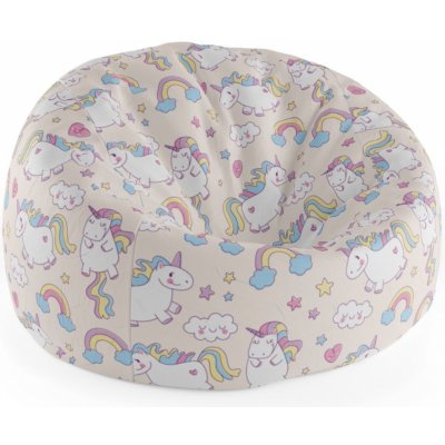 Sablio sedací vak Cocoon jednorožci 115 x 75 cm x 45 cm – Zbozi.Blesk.cz