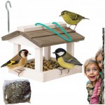 Eco Deco Hnízdní budka dřevěná bílošedá – Hledejceny.cz