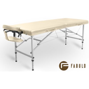 Fabulo USA Kovové masážní lehátko Fabulo FERRO Set 184x71 cm béžová 184 x 71 cm 14,5 kg