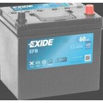 Exide Start-Stop EFB 12V 60Ah 520A EL604 – Zboží Mobilmania