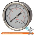 Pneumatics & Hydraulics Manometr glycerinový zadní 0/16 bar - G1/4" – Sleviste.cz