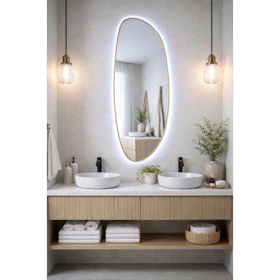 Baltica Design Stone Fluid 50x155 cm zlatá 5904107932781 – Hledejceny.cz