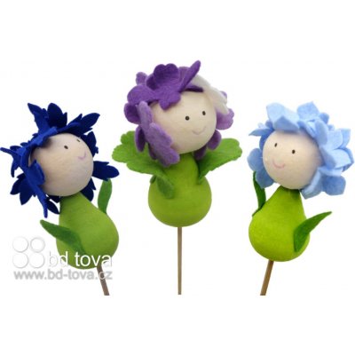 BD-TOVA Chrpa, pomněnka a fialka - zápichy 1 trojice – Zbozi.Blesk.cz