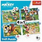 TREFL Mickey Mouse: Krásný den 4v1 35,48,54,70 dílků – Sleviste.cz