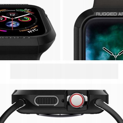 Spigen Rugged Armor ochranný kryt pro Apple Watch 4 40mm černý 061CS24480 – Zboží Živě