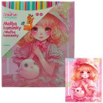 Diamantové malování - Růžová panenka 25 x 30 cm – Zboží Dáma