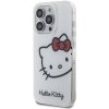 Pouzdro a kryt na mobilní telefon Apple AppleMix HELLO KITTY Apple iPhone 15 Pro - hlava Hello Kitty - plastový / gumový- bílé