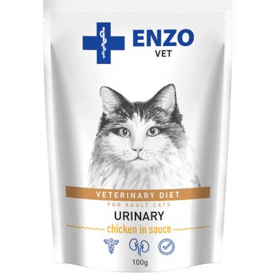 ENZO VET Urinary s kuřecím masem v omáčce pro kočky 100 g