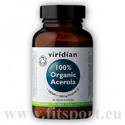 Viridian Acerola Organic BIO 50 g – Zbozi.Blesk.cz