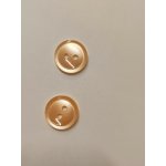 Knoflík košilový dvoudírkový 10 mm doprodej Barva: lososová – Zboží Dáma