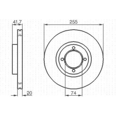 Brzdový kotouč BOSCH 0 986 478 106