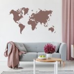 NSPIO Šablona na zeď - Mapa světa rozmery 110x200 cm