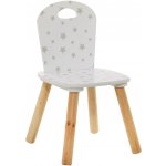 Atmosphera for kids Dětská židlička, bílá s hvězdami bílá – Sleviste.cz