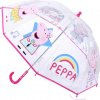 Deštník CurePink Peppa Pig deštník dětský automatický průhledný