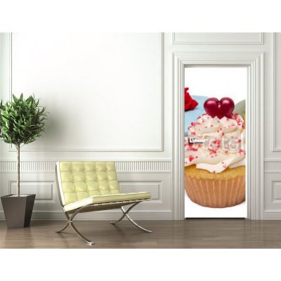 WEBLUX 68650836 Samolepka na dveře fólie original and creative cupcake designs originální a kreativní design košíčku rozměry 90 x 220 cm – Hledejceny.cz