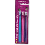 HERBADENT JUNIOR Zubní kartáčky s velmi jemnými vlákny 3 ks – Zboží Dáma