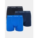 Boxerky, trenky, slipy, tanga Calvin Klein sada boxerek Cotton Stretch 3P Lr Trunk U2664G 4KU Blue ShadowCobalt WaterBlack