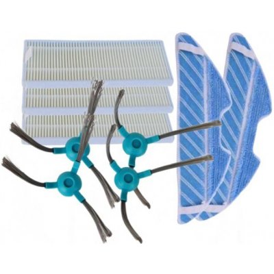 NipponCEC SIL1959S Sencor SRV 4250, 6250, 8250, 9250 hepa filtry a kartáče a mopovací textilie 9 ks – Zboží Dáma