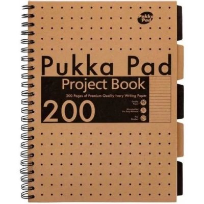 PUKKA PAD Spirálový sešit Kraft Project Book A4 linkovaný – Zboží Dáma PUKKA PAD Spirálový sešit Kraft Project Book A4 linkovaný – Zboží Dáma